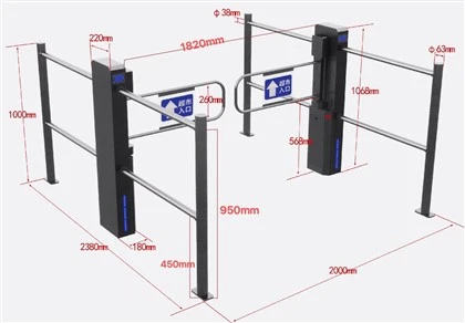 Acrylic High Level Gate Security Qhov Rooj